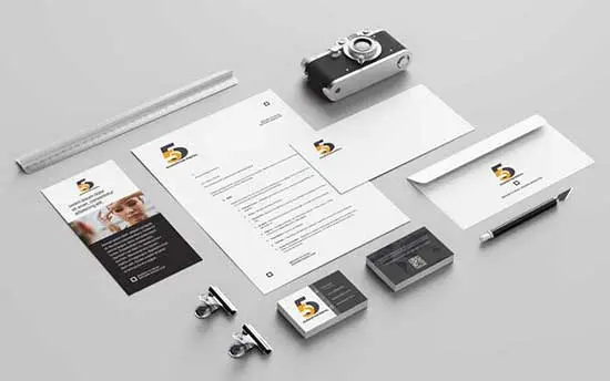 Criação de Logomarca e Identidade Visual Aplicação de logomarca criada em diversos impressos