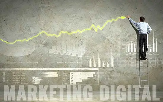 Plano de Marketing Digital Executivo mostrando evolução dos negócios ao usar marketing digital